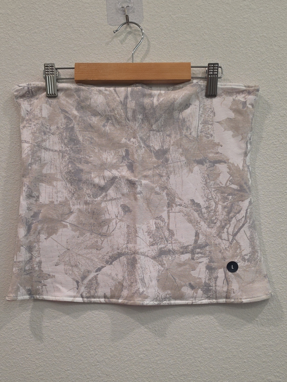 Hollister Neutral Mossy Oak Reversible Strapless Tube Top